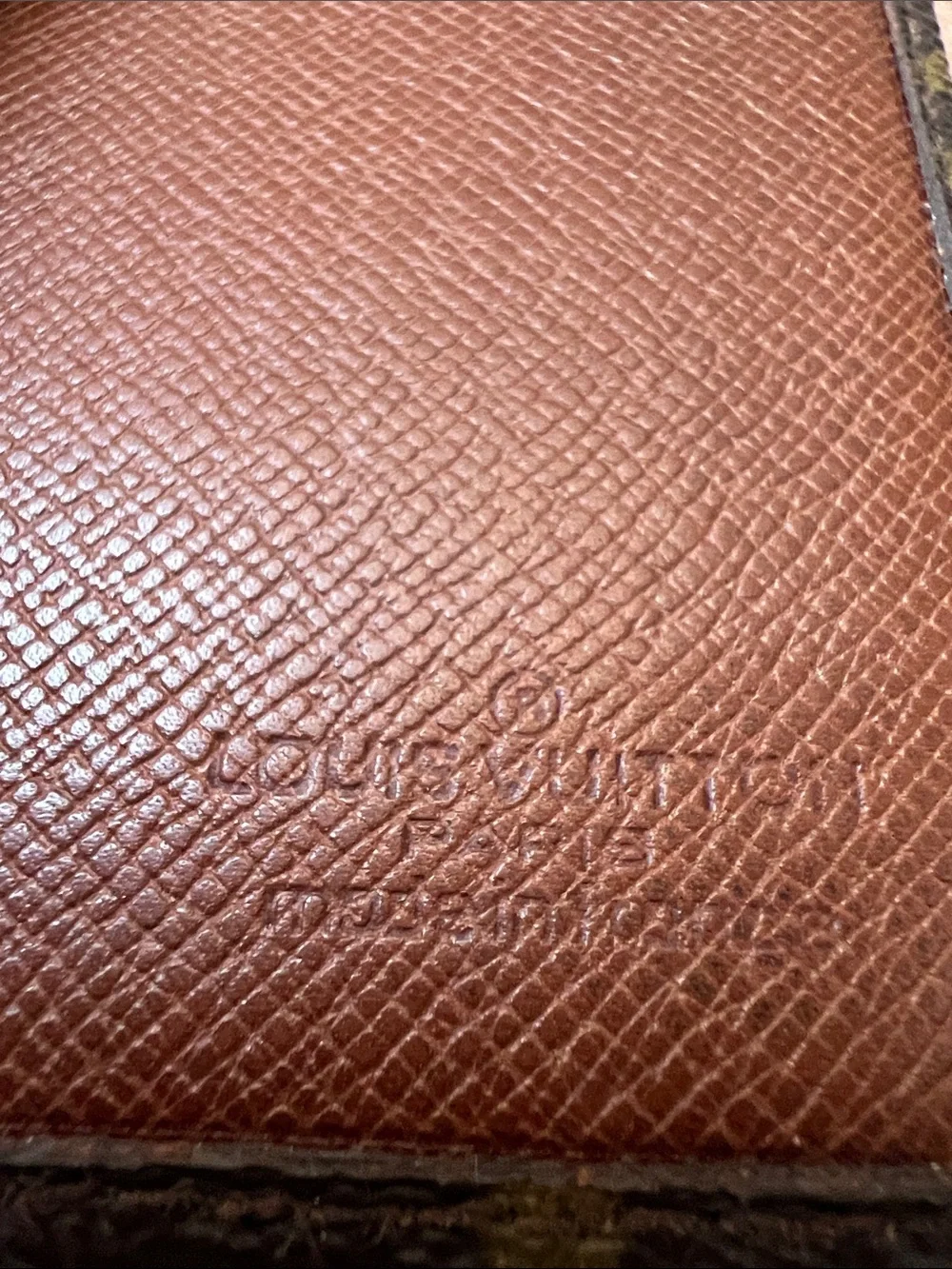 Louis Vuitton Vintage Brown Monogram money clip card Holder with Dust Pouch